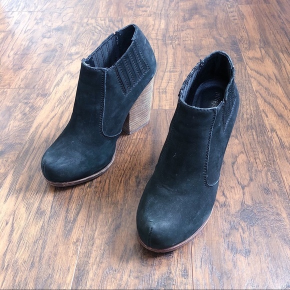 Jeffrey Campbell • Yorktown ankle bootie black washed leather chunky platform - Picture 2 of 12